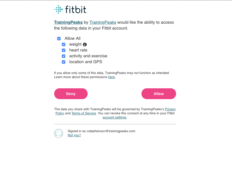 Fitbit Sync – TrainingPeaks Help Center